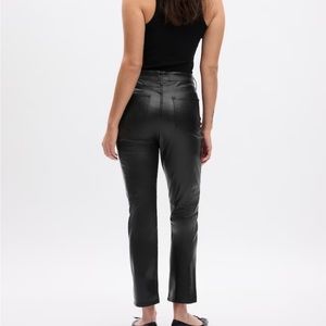Gap High Rise Vegan Leather Vintage Slim Pants